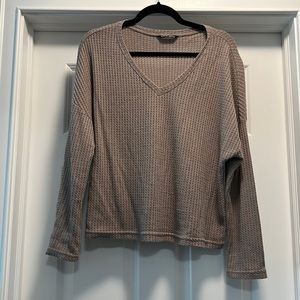 Med shein top light brown